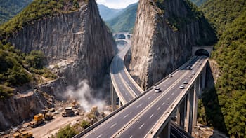 Construyen el puente más alto del mundo: la nueva ruta del país que reduce viajes de dos horas a solo minutos