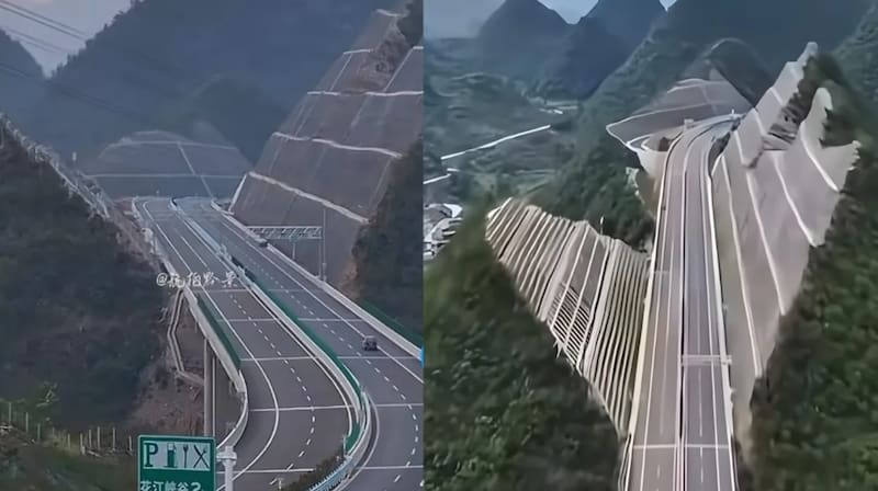 China lleva la construcción al límite con puentes gigantes y carreteras a través de montañas imposibles.