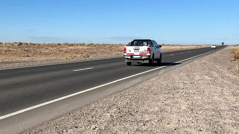 Imagen que itilizó el gobernador neuquino para licitar las obras de la ruta 13. Foto (@Rolo_Figueroa)