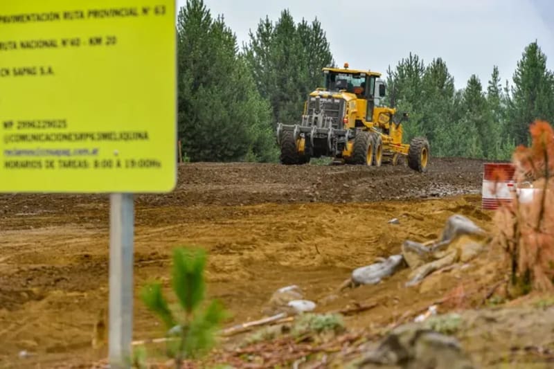 Así avanzan los trabajos en la Ruta Provincial 63