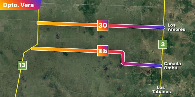 Son 280 kilómetros de rutas que se pondrán en valor, interviniendo distintos tramos. Foto: Gobierno de Santa Fe.