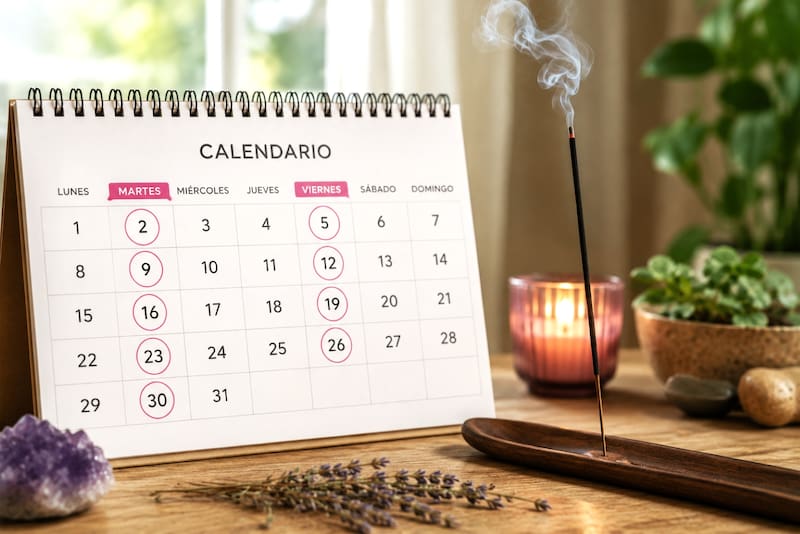 los martes y viernes son considerados momentos favorables para realizar rituales destinados a purificar los ambientes y promover una sensación de bienestar en el hogar. (Imagen ilustrativa creada con IA)