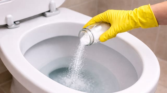 El truco definitivo de la sal para limpiar el inodoro y quitar las manchas amarillas en pocos minutos: no tiene olor y lo deja como nuevo
