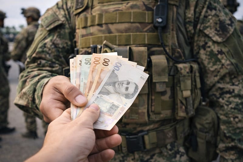 El ajuste aplica a todos los rangos, desde generales hasta patrulleros y agentes, con primas adicionales para los grados más altos.