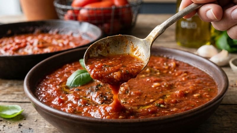 Salsa de tomate.