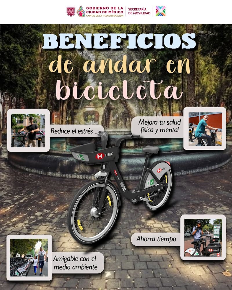 Beneficios de usar la bici para hacer ejercicio.