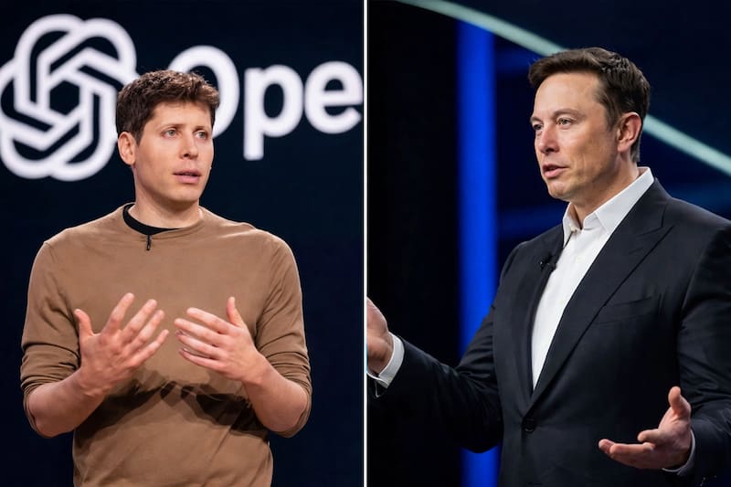 Sam Altman y Elon Musk mantienen diferencias públicas sobre el rumbo y la estructura del desarrollo de la inteligencia artificial.