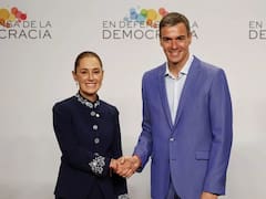 Sánchez y Sheinbaum cierran la polémica por la conquista de América con una reunión en Barcelona