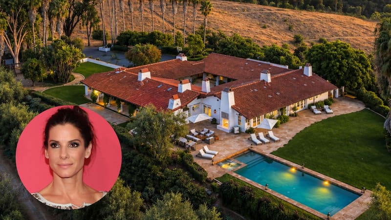 Sandra Bullock’s 91-acre avocado farm in California was sold for $5.6 Million.