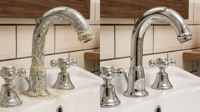 Ni vinagre ni bicarbonato: la forma ideal de sacar el sarro del lavamanos y evitar que baje la presión del agua. (Imagen ilustrativa)