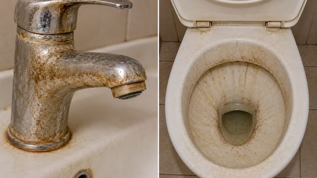 Ni vinagre ni bicarbonato: la mejor forma de sacar el sarro de las canillas y el inodoro