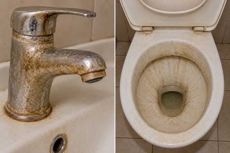 El ácido cítrico actúa sobre los minerales que forman el sarro, especialmente el calcio y el magnesio que se acumulan por el contacto constante con el agua.