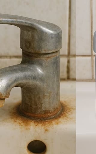 Ni vinagre ni bicarbonato: el truco viral para quitar el sarro de las canillas y las manchas amarillentas del inodoro al instante