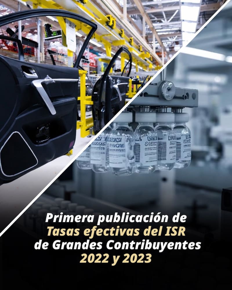 Tasas efectivas del ISR de Grandes Contribuyentes