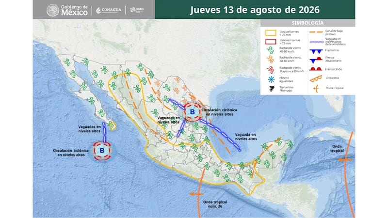 Se acerca la lluvia del siglo: 48 horas de tormentas con granizo y fuertes lluvias con ráfagas de viento de hasta 70 km/h