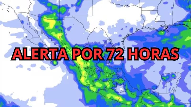 Se acerca un diluvio histórico con 72 horas de tormentas, lluvias intensas y vientos de 70 km/h: las zonas afectadas