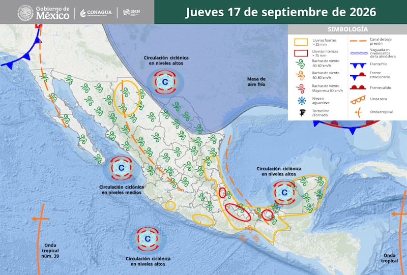 Se acerca un diluvio histórico en las próximas 24 horas: se prevén lluvias, tormentas eléctricas con granizo y fuertes ráfagas de viento.