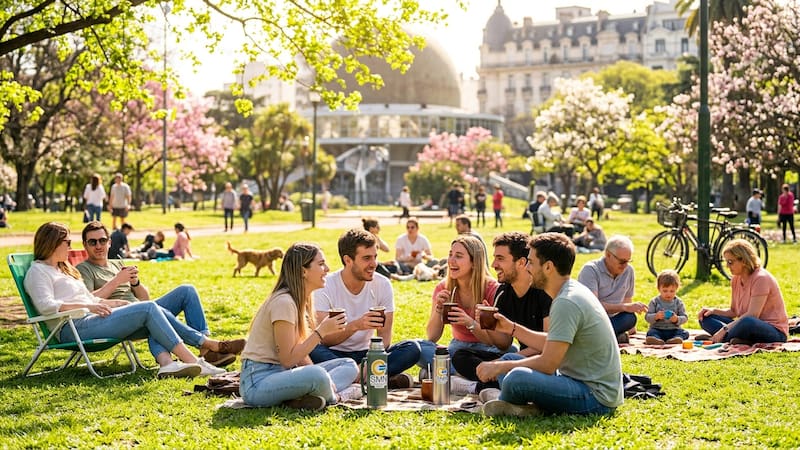 Se adelanta la primavera en Buenos Aires.