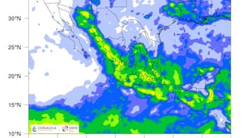 Se aproxima el diluvio del año con 96 horas de tormentas con granizo y fuertes lluvias con ráfagas de viento en estas zonas de México