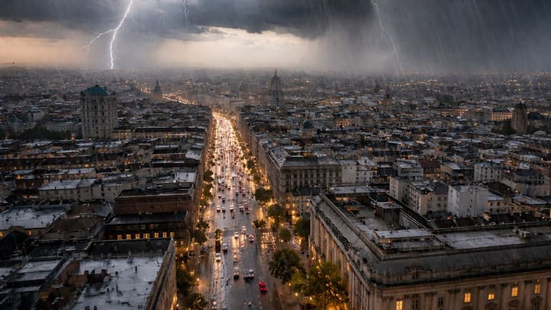Se aproxima el diluvio del año el lunes 31 de agosto: tormentas de granizo, fuertes ráfagas de viento de 70 km/h y ola de frío polar en esta provincia