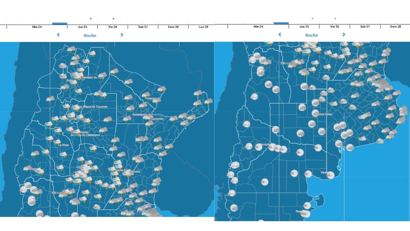 Se aproxima un ciclón en Navidad: alerta roja por tormentas en todas estas provincias. Foto: SMN