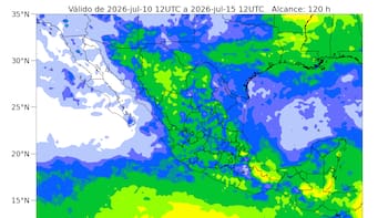 Se aproxima un diluvio de 48 horas con descargas eléctricas, caída de granizo y rachas fuertes de viento de hasta 70 km/h