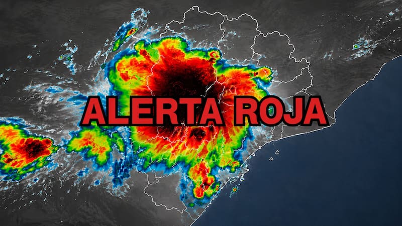 Se aproxima un diluvio histórico de 72 horas de tormentas, fuertes lluvias y ráfagas de viento de hasta 70 km/h