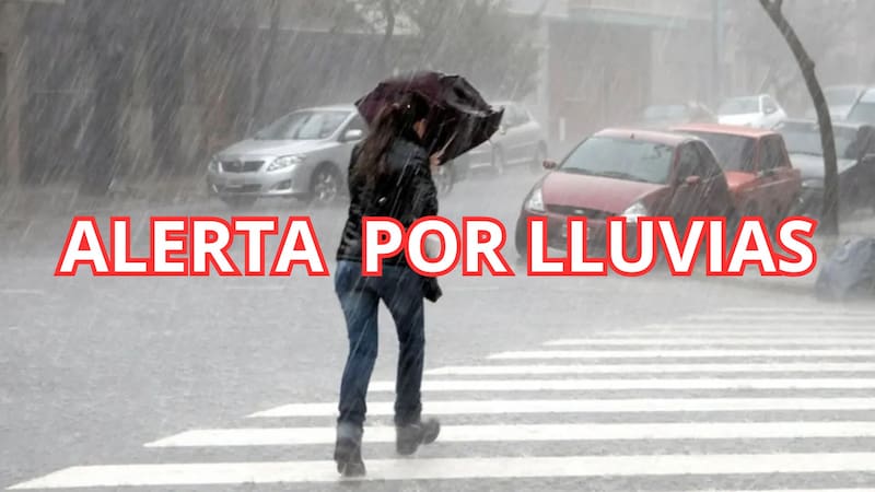 La alerta meteorológica es de nivel amarillo.