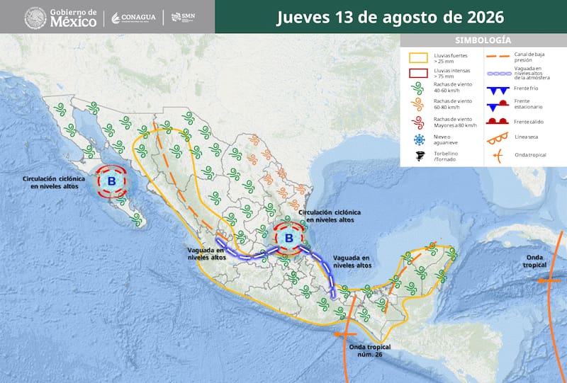 Se aproxima un jueves de fuertes tormentas: lluvias intensas, granizo y ráfagas de viento de hasta 70 km/h impactarán en estas zonas.
