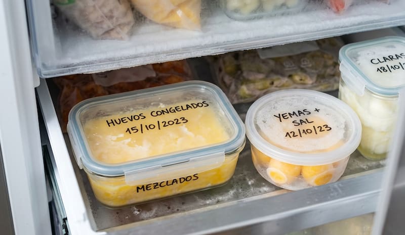 ¿Se pueden congelar los huevos?