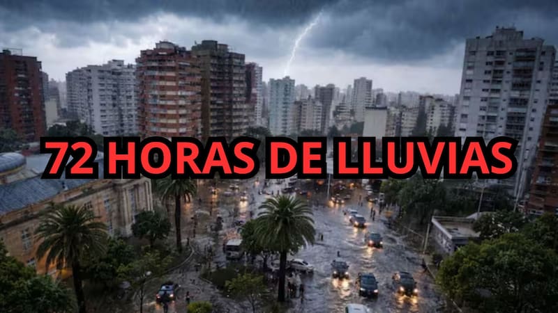 Se viene el diluvio del año que durará más de 72 horas y provocará caída de granizo: qué zonas están afectadas en Asturias