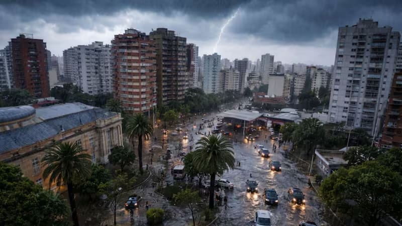 Se viene el diluvio del año que traerá lluvias, granizo y fuertes ráfagas de viento durante toda la semana