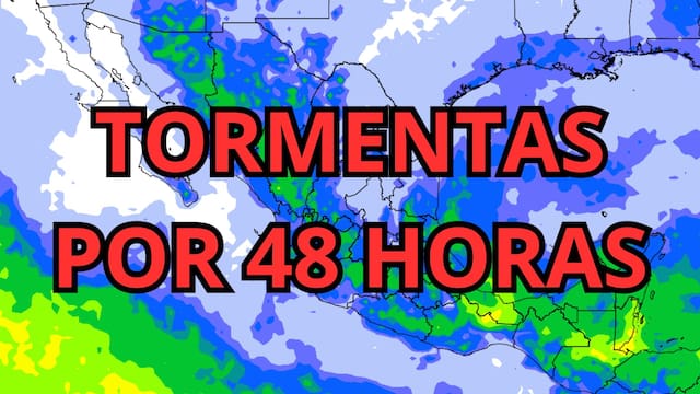 Se viene un nuevo tormentón de agosto: lluvias por más de 48 horas y caída de granizo en varias regiones de México