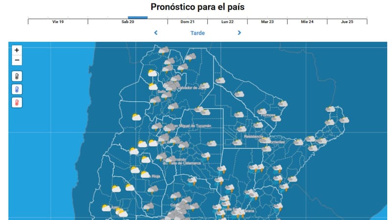 Se vienen las lluvias torrenciales con tormentas eléctricas por 6 días seguidos: qué provincias afectará. Foto: SMN