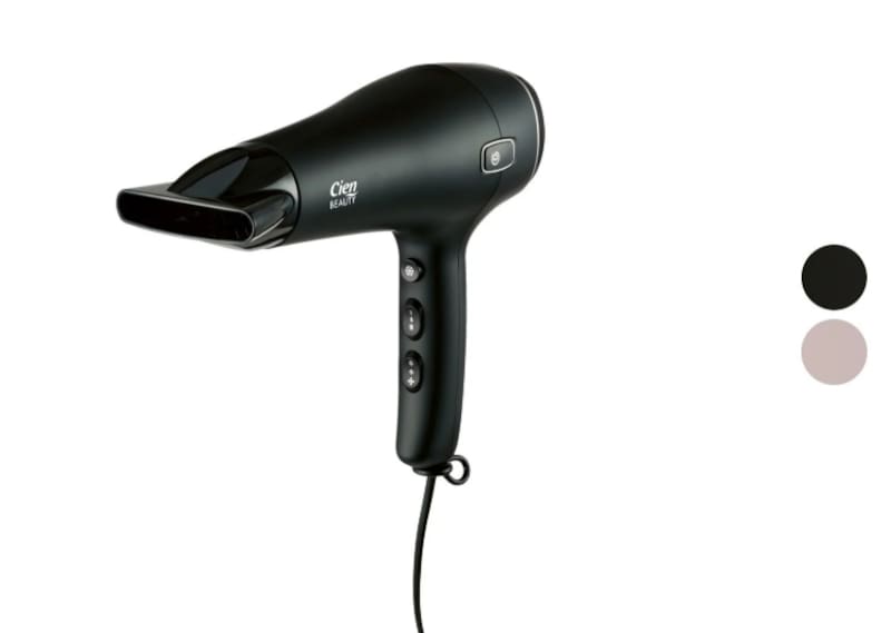 El secador de pelo de Cien aporta brillo al cabello y reduce el encrespamiento. (Fuente: Lidl).