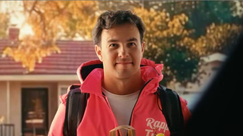 Checo Pérez en campaña de Rappi.