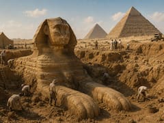 El hallazgo del milenio | Descubren una segunda esfinge bajo las Pirámides de Egipto: podría ser la entrada a una “megaestructura”