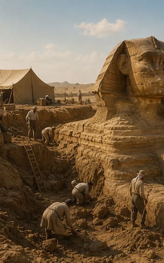 El hallazgo del milenio | Descubren una segunda esfinge bajo las Pirámides de Egipto: podría ser la entrada a una “megaestructura”