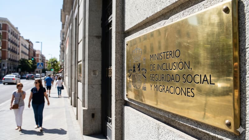 El Ministerio de Inclusión, Seguridad Social y Migraciones es el encargado de verificar anualmente los ingresos de las familias beneficiarias. (Imagen generada con Inteligencia Artificial).