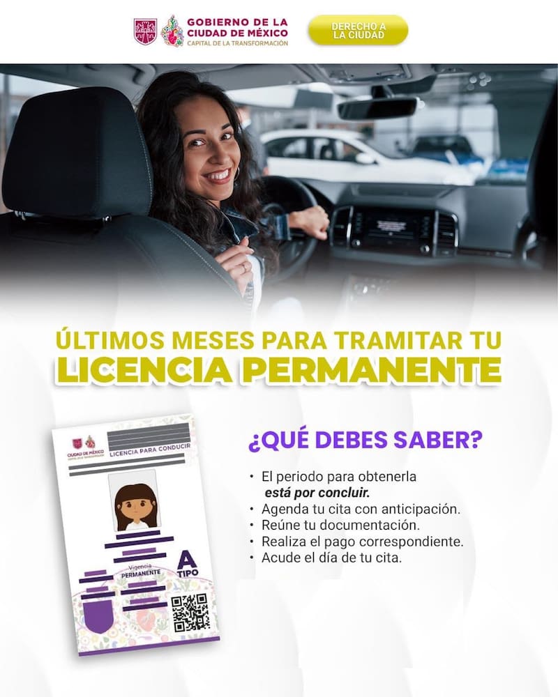 Anuncio de la SEMOVI y el Gobierno de la CDMX.