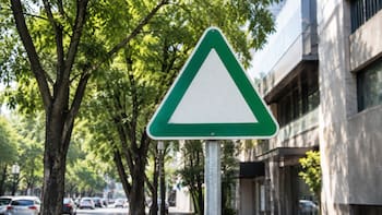 Qué significa la señal de un triángulo blanco con borde verde: qué deben hacer los conductores al verla