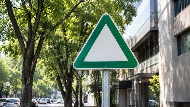 Qué significa la señal de un triángulo blanco con borde verde: qué deben hacer los conductores al verla