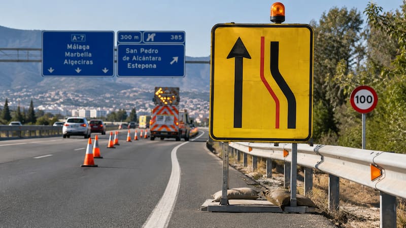 Qué significan las señales amarillas que aparecen en las carreteras españolas y por qué prevalecen sobre otras señales