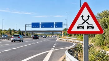 Qué significa la señal triangular con borde rojo y dos coches negros y por qué puede ser peligroso ignorarla
