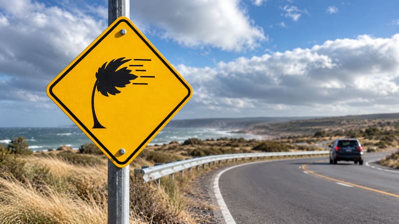 Qué significa la señal de tránsito con una palmera inclinada hacia un lado con fondo amarillo: por qué es importante reconocerla.