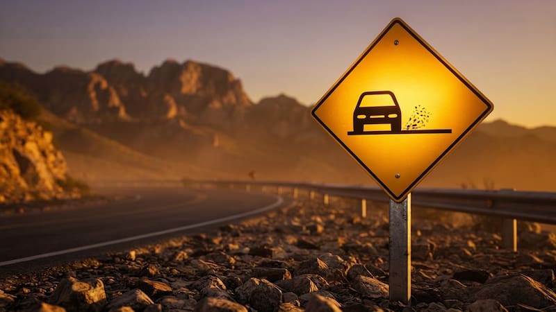 Qué significa la señal de tránsito de un auto y varios puntos negros a la derecha: por qué es importante reconocerla