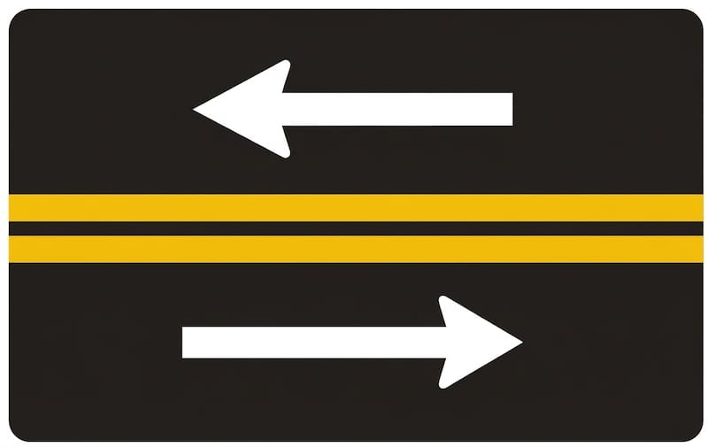 Demarcación horizontal, H1.