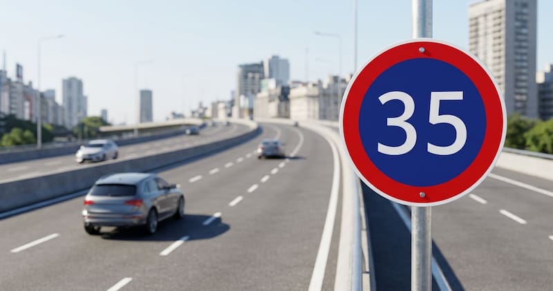 Límite de Velocidad Mínima.