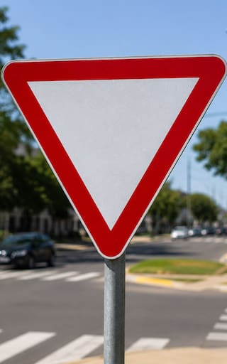 Qué significa la señal de tránsito con forma de triángulo invertido y por qué es importante prestarle atención