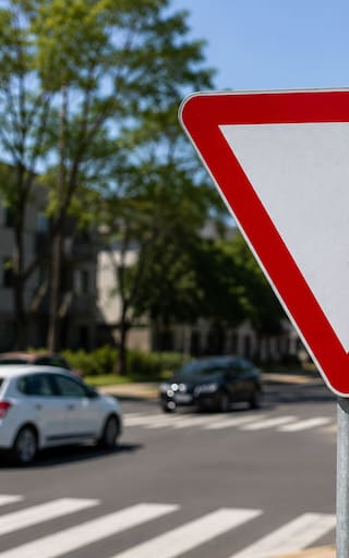 Qué significa la señal de tránsito con forma de triángulo invertido y por qué hay que prestarle atención